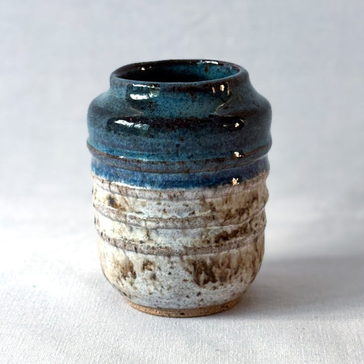 blue bud vase