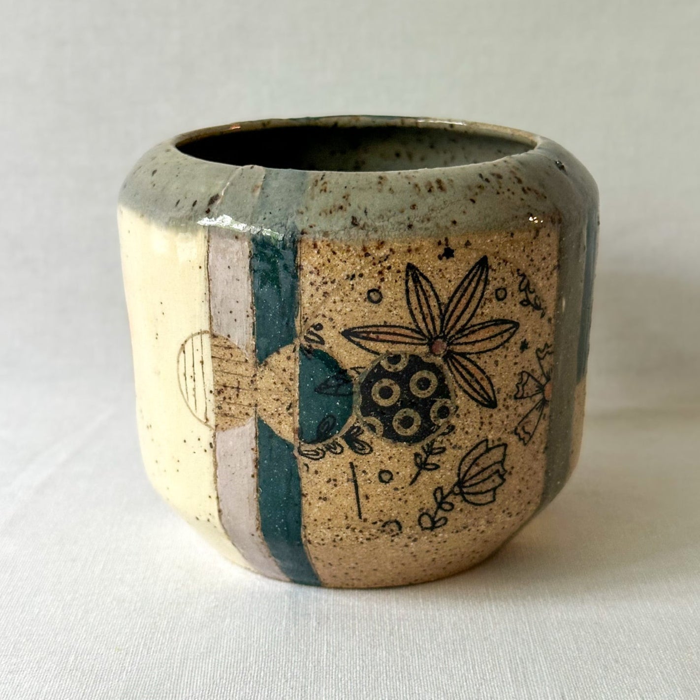 color block mug