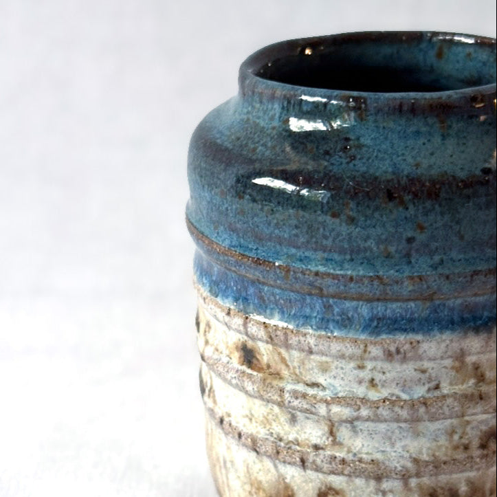 blue bud vase