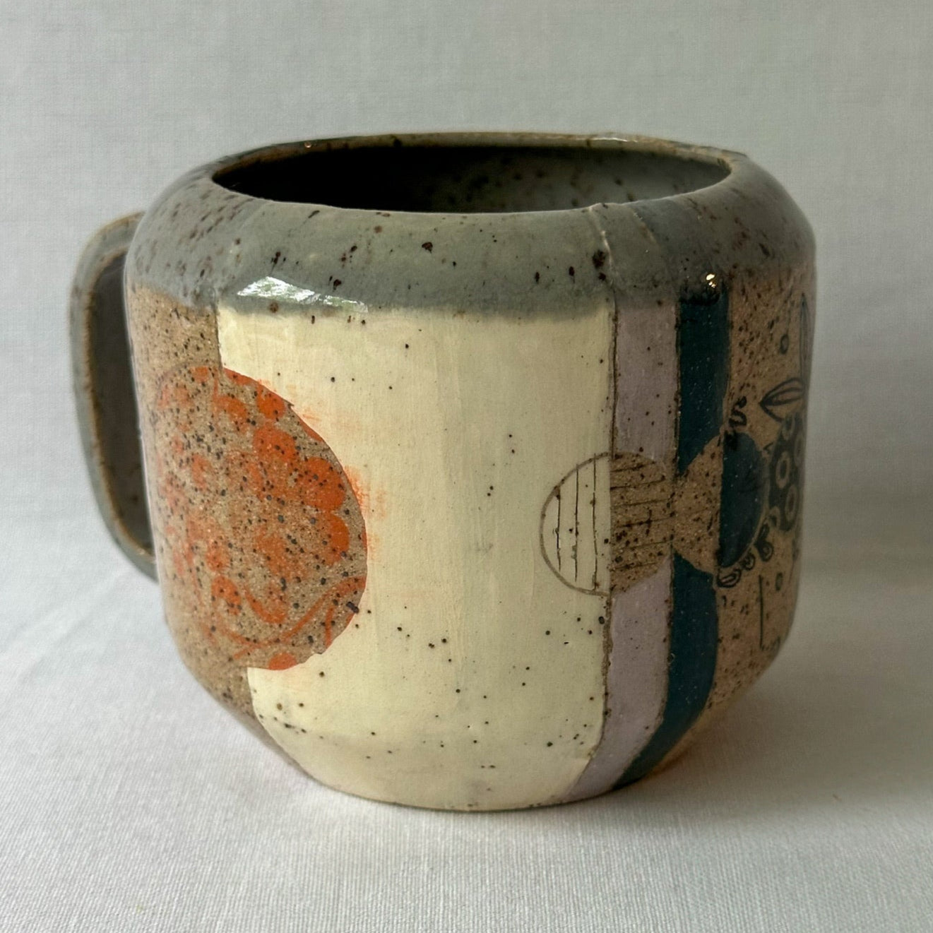 color block mug