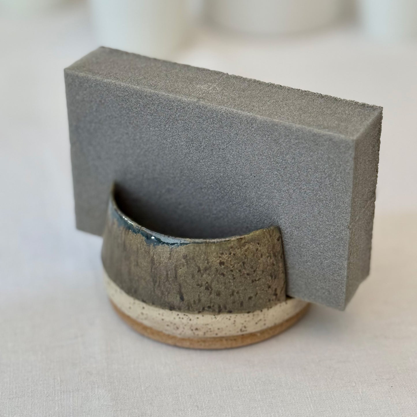 speckled toad sponge holder