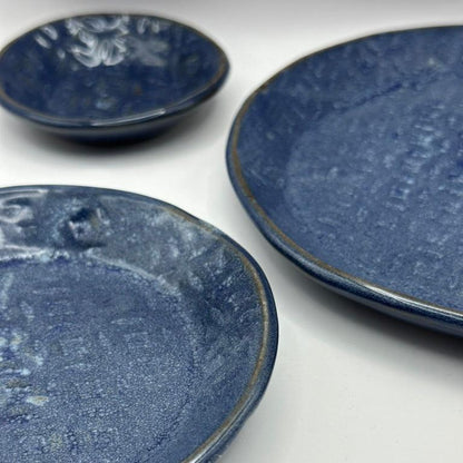 blue plate set