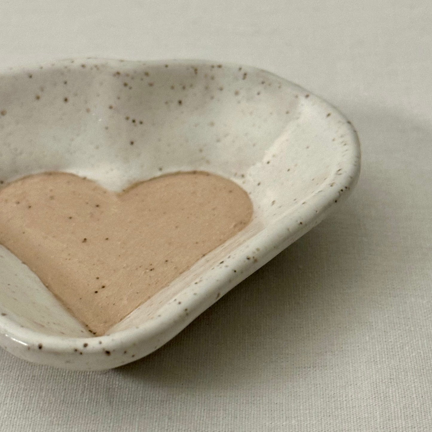 heart trinket dish | pink heart