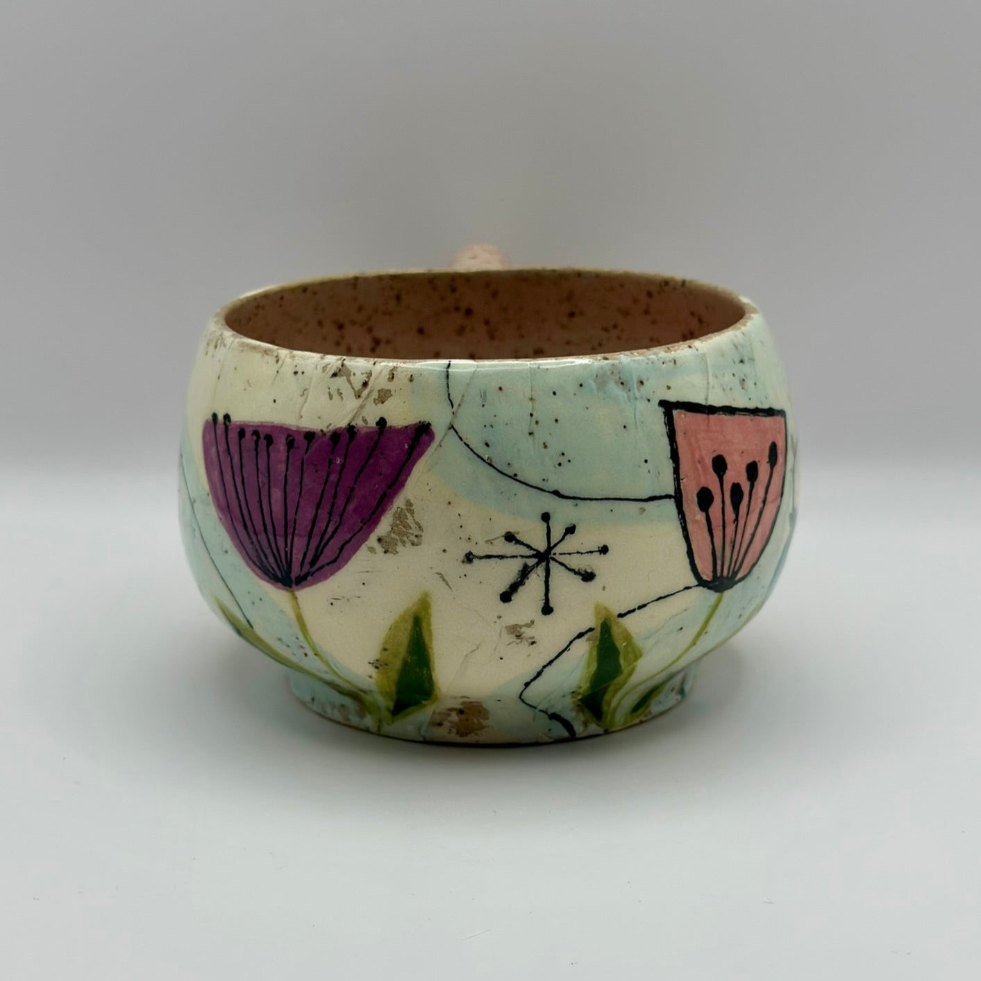 floral mug