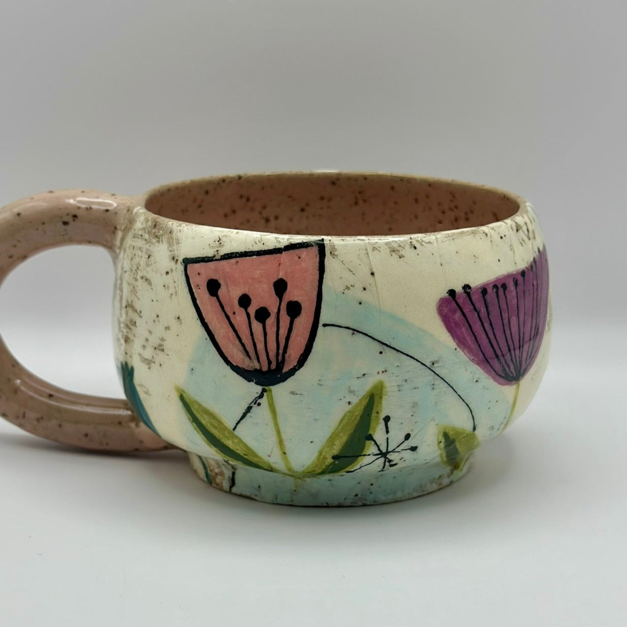 floral mug