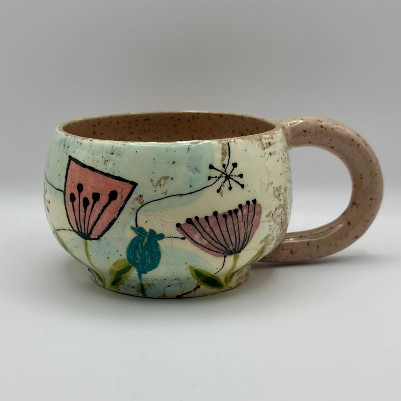 floral mug