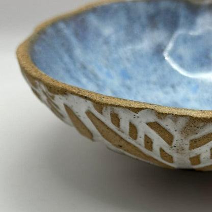 blue snowflake bowl