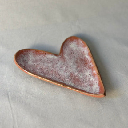 trinket dish | pink splash heart