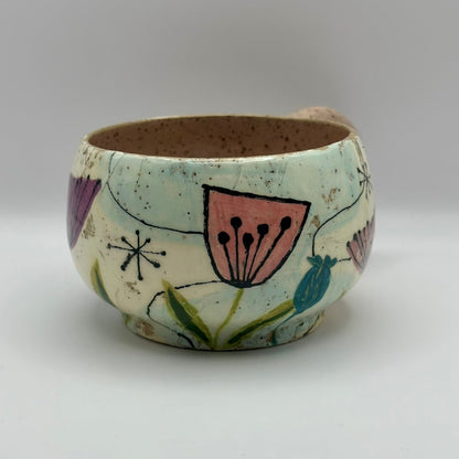 floral mug