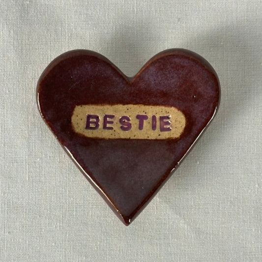 mini heart trinket dish | bestie