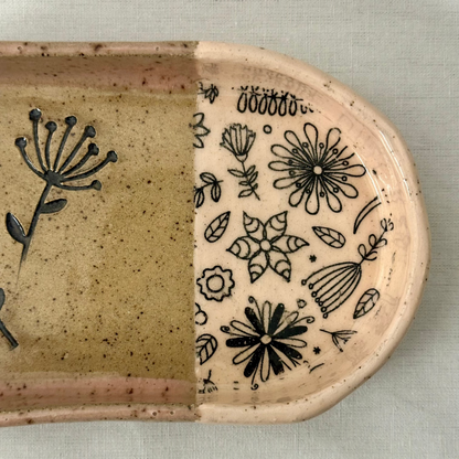 trinket dish | pink dandelion