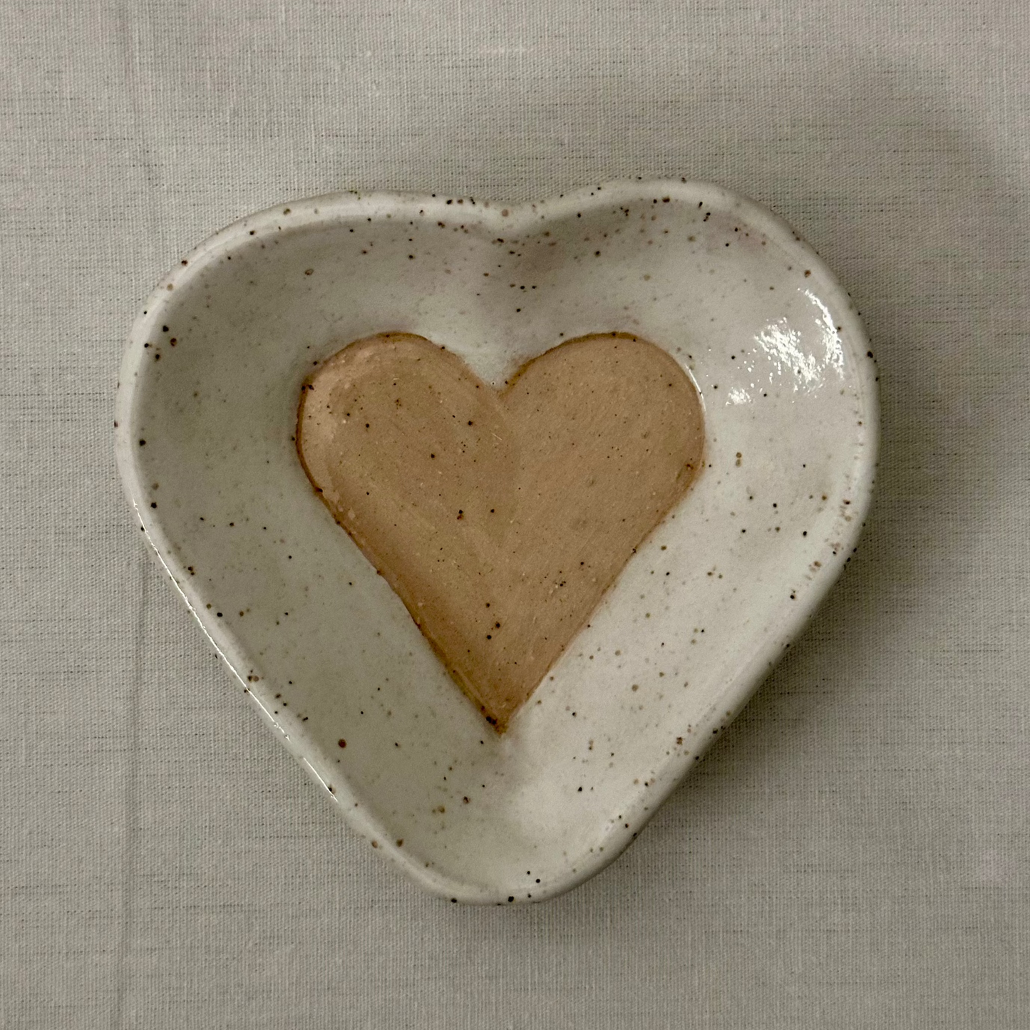 heart trinket dish | pink heart