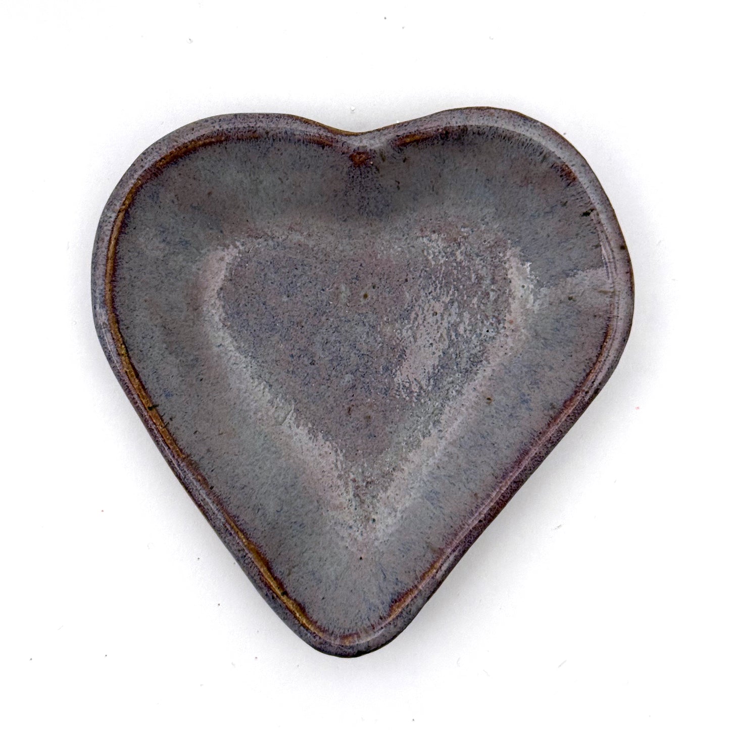 heart trinket dish | smokey merlot