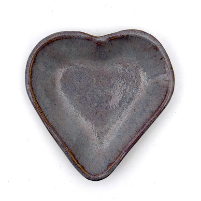 heart trinket dish | smokey merlot