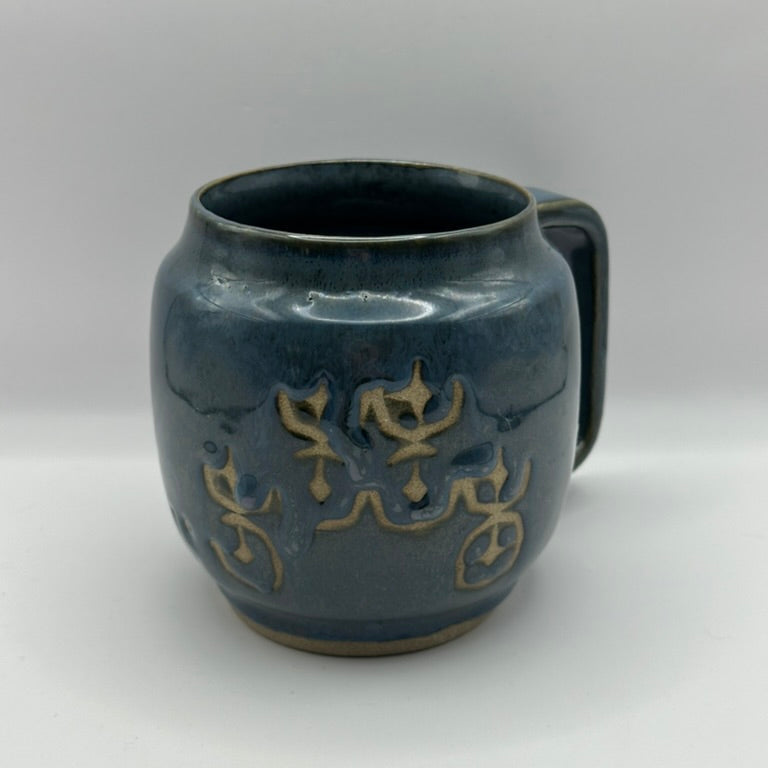 blue mug