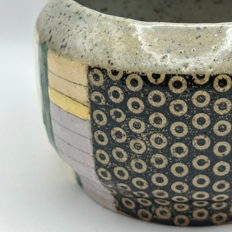 circle and color block mug 