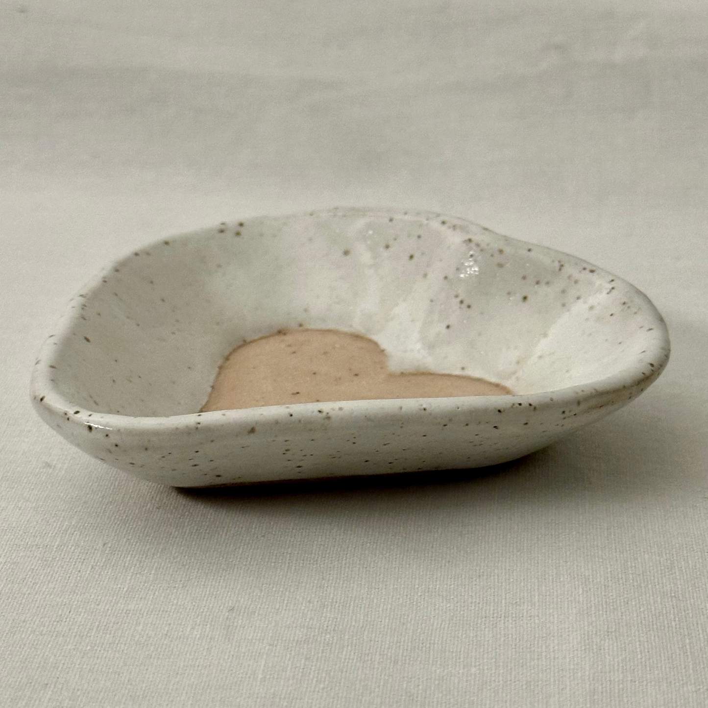 heart trinket dish | pink heart