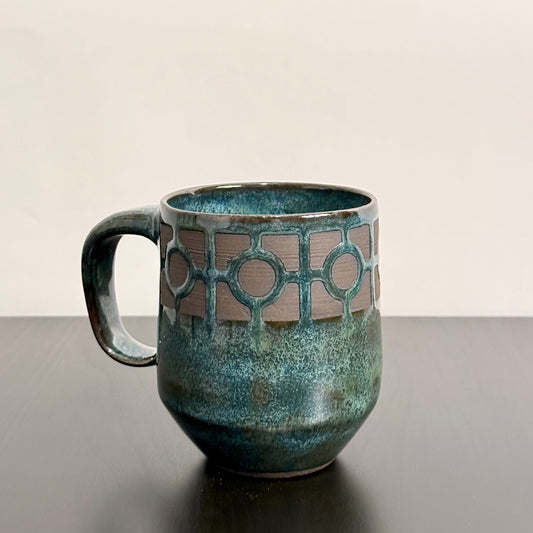 circle in square after dark mug
