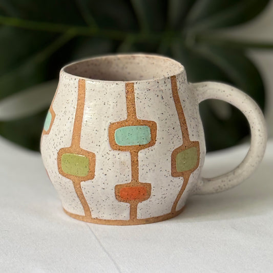 groovy grid mug