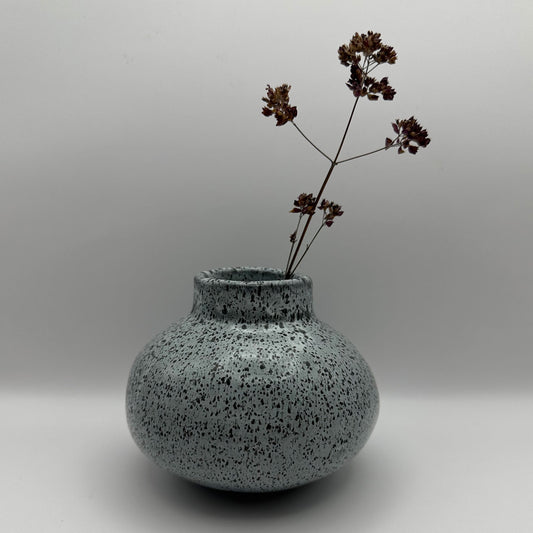 grey speckled vase