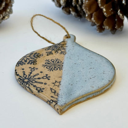 ornaments | icy snow