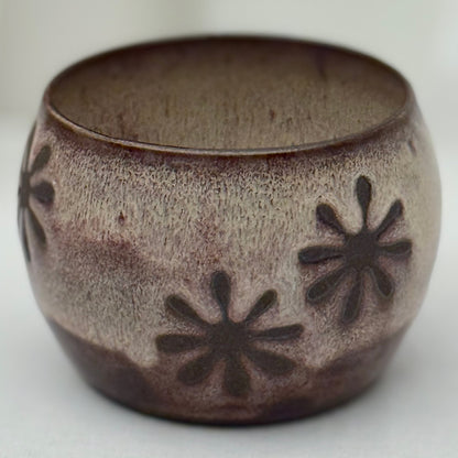 ceramic pot with flowers