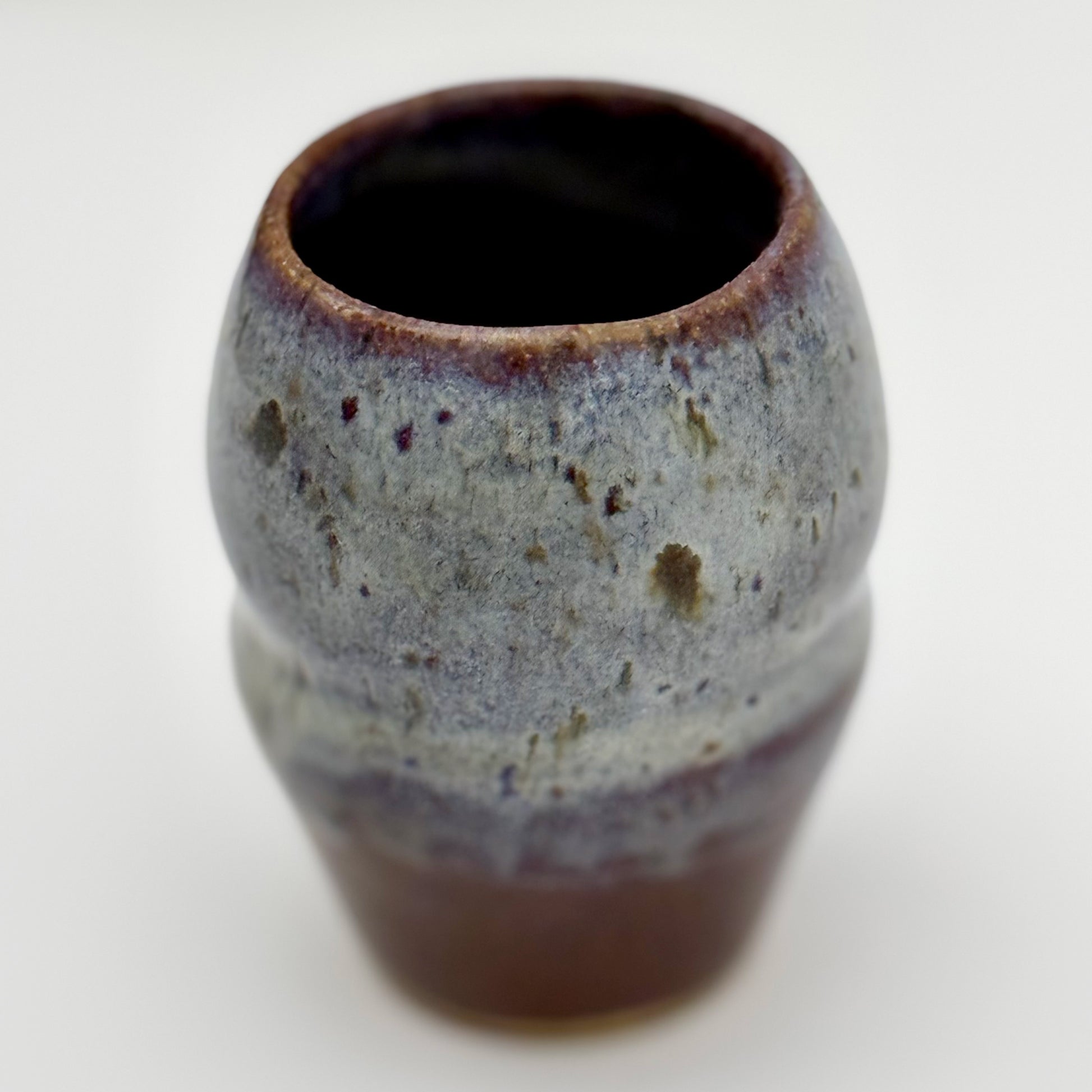 Ceramic pot on a white background