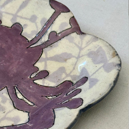 violet bloom plate