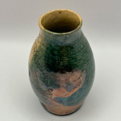 mini raku vase