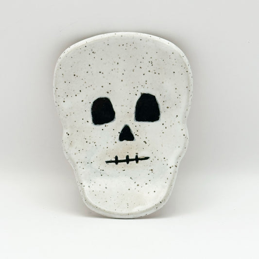 ceramic skull trinket dish